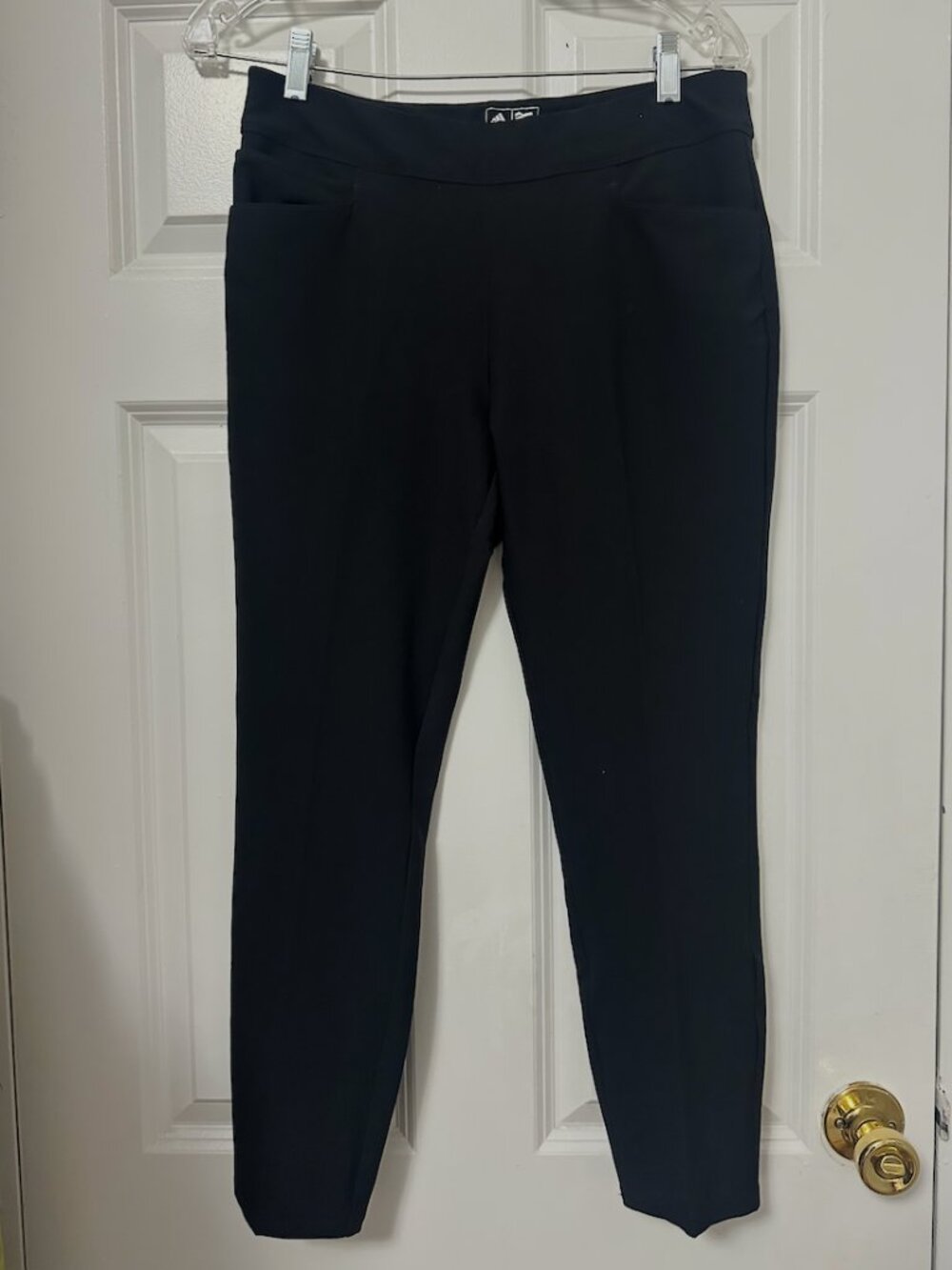 NWT Adidas Golf Adistart Ankle Pants Black Stretch Pull-On - Size Small BC1939